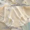 Ropa Interior de Algodón de Color Natural para Mujer, Algodón Puro, Talla Grande, Alta Elasticidad, Refuerzo Extendido y Ensanchado en Forma de Escudo, Cubre Cadera, Cintura Alta Ropa Interior Antibacteriana 10A