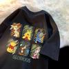 Camiseta de Manga Corta para Hombre Verano 2026 Corte Ajustado Cuello Redondo Moderna Versátil Estampado de Tendencia Nacional Camisa de Manga Corta Top Camiseta Moderna
