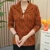 Blusa feminina elegante e versátil de manga comprida com gola alta, perfeita para usar em camadas no outono.. Estilo novo, plus size, modelador e estiloso, projetado para mulheres de meia-idade e idosas