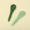 Suministro de fábrica raspador de jade artificial aventurina verde raspador con forma de corazón para cara y cuerpo raspador de vidrio DIY