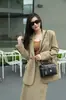 Bolso Pequeño Cuadrado Retro de Gama Alta 2026 Nuevo Bolso para Mujer Bolso de Hombro Exquisito Bolso de Cuero Genuino para Mujer Bolso Tote de Estilo Nicho