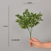 Plantas verdes artificiales, césped decorativo, pasto ornamental pequeño, citronela, boj, materiales para arreglos florales, hojas de Milán para paisajismo de árboles