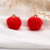 Cuentas de Bolas de Lana de Cordero Sintética de 15 mm Colgante de Bola de Felpa Esponjosa Accesorios para Joyería DIY Accesorios para el Cabello Materiales para Pendientes