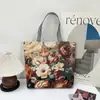 Bolsa Nova de Outono Transfronteiriça Estilo Étnico Borboleta Bordada Estéreo 3D Bolsa de Lona Bolsa Tote Grande Bordada Artesanal Feminina