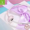 Suministro directo de fábrica Plata de ley 925 cuentas de vidrio Europeo y Americano popular DIY accesorios para pulsera con cuentas joyería hecha a mano SCZ065