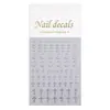 Adesivos de Unha Estrela de Quatro Pontas Prata Metálico Adesivo Plano Estrela Lua Coração Prata Quente Adesivos de Nail Art DIY Joias Estilo Dh