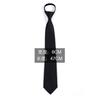 Gravata Versátil Preta Sem Nó Estilo Casual Coreano Formal Negócios Masculina Zíper Preguiçosa Cor Sólida para Trabalho
