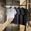 Camisa Polo Masculina de Seda Gelada com Corte a Laser Sem Costura Adesiva Fina de Verão