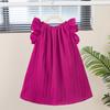 Venta directa de fábrica de ropa infantil transfronteriza, vestido de estilo extranjero, linda falda sin mangas de color sólido para niños, falda de princesa coreana para niños, venta al por mayor
