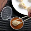 Taza para Salsa, Caja Redonda de Plástico Desechable para Salsa, Salsa para Dip de Condimento, Caja de Empaque de Maracuyá, Caja de Empaque para Llevar