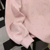 Sudadera Redonda con Estampado de Poni Lindo Diseño Estilo Retro Americano para Mujer Primavera 2026 Top Rosa Personalizado Teñido con Cera