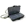 Caja de almacenamiento para accesorios de compartimento caja para accesorios de pesca caja de almacenamiento plegable de clasificación visual caja de almacenamiento para piezas de pesca con cordón