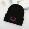 Estilo Popular Transfronterizo, Sombrero de Lana de Color Puro Simple para Otoño e Invierno Shien Temu para Hombres y Mujeres Hip-Hop Bordado Divertido Sombrero de Punto