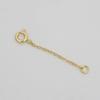 Cadena de extensión para collar y pulsera con cierre de hebilla de langosta de oro de 14/18 quilates que conserva el color, accesorios de joyería hechos a mano.