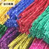 Palillo para el pelo de purpurina mixto de diez colores DIY palillo para el pelo de purpurina palo retorcido para la raíz del pelo árbol de Navidad hecho a mano creativo niños 100 raíces/juego