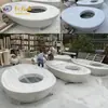 Banca de Piscina para Árboles en Calle Comercial Moderna Boceto Entrada de Parque Paisaje Silla de Arte GRC Piscina de Flores de Concreto con Forma Especial