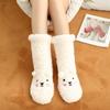 Meias de Veludo de Cordeiro Femininas de Inverno para Dormir Meias para Cama Espessadas Artefato Aquecedor de Pés Casa Dormitório Meias Aquecedoras para Pés de Cama