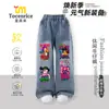 Jeans para Niña Kpop Demon Slayer con Forro de Felpa, Nuevo Estilo Otoño/Invierno 2025, Pantalones Rectos de Pierna Ancha para Niña, Pantalones para Niños