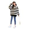 Ropa para niños, venta al por mayor, suéter para niñas, otoño nuevo, top coreano de manga larga para niños grandes, tendencia de ocio de moda para niños