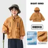 Chaqueta impermeable para exteriores YOOOU para niños, modelo de primavera y otoño, nueva ropa infantil 2026, top de otoño para niños pequeños, moderno