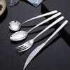 Acero inoxidable 304 Vajilla occidental Cuchillo para carne tenedor cuchara hotel engrosado cuchillo para carne tenedor cuchara cuchara redonda cuchara cuchara venta al por mayor