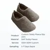 Comercio Exterior Transfronterizo Aduana Venta al por Mayor Otoño e Invierno Hogar Interior Confinamiento Suela Blanda Pareja Femenina Bolsa con Pantuflas de Algodón Plush Grueso