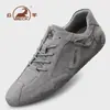 Zapatos Casuales Genuinos Ram para Hombre Otoño/Invierno Estilo Nuevo Suela Suave Antideslizante Cálido Transpirable Antideslizante para Caminar al Aire Libre Deportes Zapatos Individuales