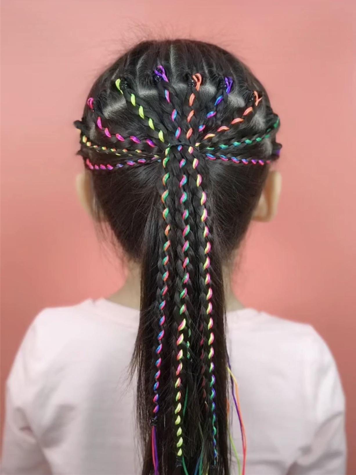 儿童彩色编发绳