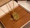 Nueva Lámpara Colgante de Calabaza con Escamas de Dragón de Hielo Triturado, Artesanía CNC Estilo Chino, Cadena para Clavícula Deslumbrante de Lujo de Nicho de Gama Alta