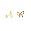 Nuevos Lanzamientos: Pendientes de Lazo de Gama Alta, Ropa de Trabajo Sencilla, Pendientes Exquisitos y Versátiles de Acero Inoxidable, Listos para la Venta