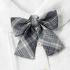 Gravata estilo japonês jk feminina verão estilo preppy camisa gravata borboleta feminina acessórios de laço pequeno item estudante gravata xadrez dk masculina