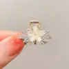 Pinza de Garra Pequeña con Strass de Estrella de Cinco Puntas en Forma de Corazón para Mujer, Pinza de Garra Exquisita de Gama Alta para Medio Cabello, Accesorio para el Cabello Tipo Pinza de Tiburón
