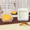 Atacado Embalagem Plástica Transparente para Alimentos Sacola Shopper para Bolo da Lua de Meio Outono Crocante de Gema de Ovo Shopper Dourada Caixa Shopper Caixa Blister Quadrada Descoberta