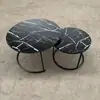 Mesa de centro pequeña transfronteriza personalizada, Balcón de apartamento pequeño, Sala de estar para tomar el té, Mesa redonda pequeña, Mesa de centro retráctil multifuncional simple