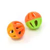 Juguete para gato Pelota con cascabel juguete para perro pelota de cascabel de plástico de colores juguete para mascota divertido gato interactivo auto-Hola suministros