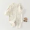Ropa para bebés y niños Anyang, mameluco de algodón puro para todas las estaciones, enterizo para bebé, ropa casual para casa