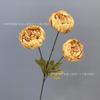 Cenário de Arranjo de Flores Artificiais Amarelas Rosas Falsas Arranjo de Flores Estilo Floresta de Casamento Flores Adereços Decorativos