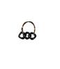 Cuerda para el pelo dulce elegante estilo coreano anillo para el pelo cuerda para el pelo de cadena retorcida accesorios para el pelo estilo Mori serie té con leche ins tocado