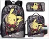 Mochila de desenho animado transfronteiriça bolso monstro do tesouro elfo do sonho bebê mochila conjunto de três peças para alunos do ensino fundamental e médio