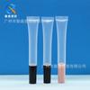 Novo exótico transparente lip oil lip gloss pelúcia 16 diâmetro lip oil pe cosmético mangueira squeeze lip balm tubo