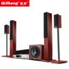 Qisheng 5.1 home theater áudio terno sala de estar em casa sem fio surround combinação alto-falante amplificador subwoofer coluna