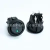 Interruptor KC Certificado de Corea con Forma de Barco, Luz Indicadora Ojo de Gato Verde, KCD1 Superior Redondo Inferior Plano 6A250V Interruptor Basculante