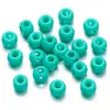 Cuentas acrílicas sólidas multicolor de cuatro agujeros, cuentas sueltas perforadas de cuatro agujeros para cadenas de teléfono hechas a mano DIY, llaveros y accesorios