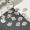 Botones coloridos pequeños de peces, mariposas, monedas, nubes, estrellas, triángulos, de dos agujeros irregulares y color degradado para ropa de niños y mujeres DIY