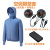 Roupas de Ar Condicionado com Refrigeração Inteligente de Verão Carregamento USB Esportes ao Ar Livre Protetor Solar Resfriamento Casais Igual