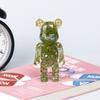 Comercio exterior grava de cristal natural oso violento decoración de escritorio artesanías de resina bearbrick150