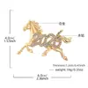 Broche Caballo Zodiaco Chino 2026 con Acabado de Alta Gama, Moderno Broche de Caballo 3D