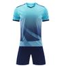 Uniforme de futebol terno uniforme de equipe de treinamento de competição infantil respirável roupas esportivas manga curta uniforme de futebol imprimível logo920