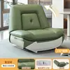 Sillón sofá individual, sofá cápsula espacial, sofá reclinable eléctrico giratorio para sala de estar, mecedora multifuncional de cuero WY