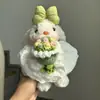 Chaveiro Boneca Princesa Rosa Sal Marinho Azul Coelho de Orelhas Caídas Desenho Animado Fofo Pingente de Bolsa Etiqueta de Chaveiro de Pelúcia